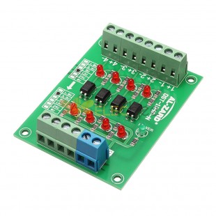 12V轉3.3V 4通道光耦隔離板隔離模塊PLC信號電平電壓轉換板4Bit