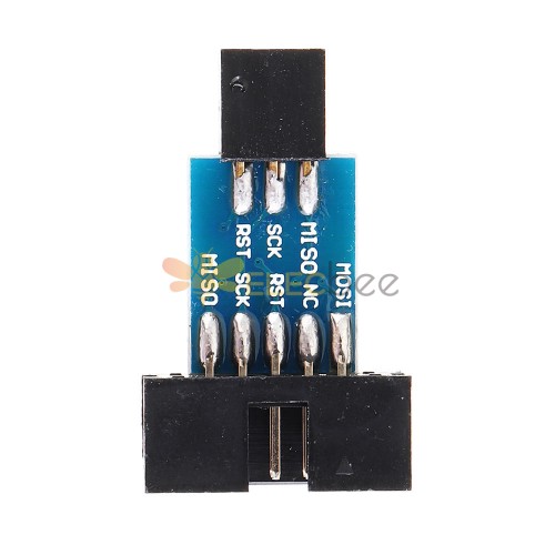 2Pcs Standard 6Pin To 10Pin Convert Adapter Board STK500 AVRISP USBASP 