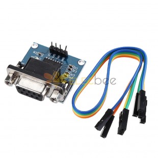 30pcs DC5V MAX3232 MAX232 Module de convertisseur de communication série RS232 vers TTL avec câble de démarrage pour Arduino - produits qui fonctionnent avec les cartes Arduino officielles