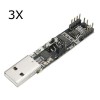 3 pièces 3-en-1 USB vers RS485 RS232 TTL Module de Port série 2Mbps CP2102 carte à puce