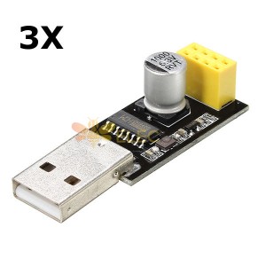 3 peças adaptador serial USB para ESP8266 sem fio WIFI módulo de transferência de placa de desenvolvimento