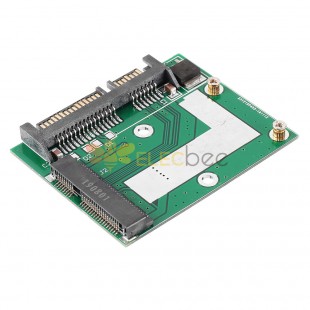 3 件 mSATA SSD 转 2.5 英寸 SATA 6.0GPS 适配器转换器卡模块板 Mini Pcie SSD 兼容 SATA3.0Gbps/SATA 1.5Gbps