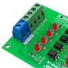 3pcs 5 v ~ 24 v 4 채널 광 커플러 절연 보드 절연 모듈 plc 신호 레벨 전압 변환기 보드 4bit