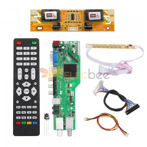 5 OSD Oyun RR52C.04A Dijital Sinyal Desteği DVB-S2 DVB-C DVB-T2/T ATV ​​Evrensel LCD Sürücü Kartı