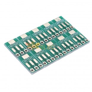 50pcs SOT89/SOT223 到 SIP 贴片转移适配器板 SIP 间距 2.54mm PCB 镀锡板