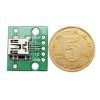 50pcs USB vers DIP tête femelle Mini-5P Patch vers carte adaptateur DIP 2.54mm