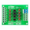 5 pcs 24 v ~ 5 v 4 채널 광 커플러 절연 보드 절연 모듈 plc 신호 레벨 전압 변환기 보드 4bit