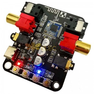 5V Áudio Bluetooth 5.0 Receptor Transmissor Conversor Fibra Coaxial Saída Estéreo 24bit-192K