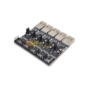 5 Stück 3-in-1-USB-zu-RS485-RS232-TTL-Modul für serielle Schnittstelle 2Mbps CP2102-Chipkarte
