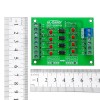 5 pçs 5 v a 24 v placa de isolamento optoacoplador de 4 canais módulo isolado plc placa conversora de tensão de nível de sinal 4 bits