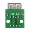 5 pezzi USB 2.0 femmina presa a DIP 2.54mm Pin 4P scheda adattatore