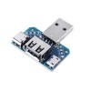 5 Stück USB-Adapterplatine Stecker auf Buchse Micro Type-C 4P 2,54 mm USB4-Modul-Konverter
