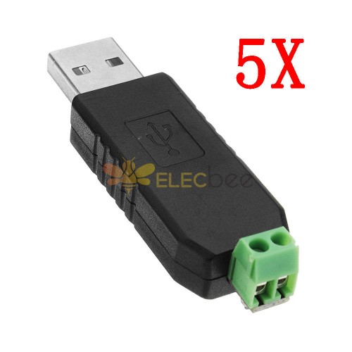 5 قطعة من USB إلى RS485 وحدة المحول USB إلى TTL / RS485 حماية مزدوجة ذات وظيفة مزدوجة