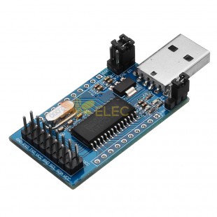 CH341A USB a UART IIC SPI TTL ISP EPP/MEM Módulo convertidor de puerto paralelo Lámpara indicadora de funcionamiento integrada