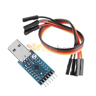 CP2104 Modulo convertitore seriale da USB 2.0 a TTL UART 6 pin STC PRGMR con cavi