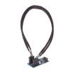 PC Kasası Dahili 9 Pinli USB 2.0 - Çift 9 Pinli PCB Dönüştürücü Çift Yonga Seti Gelişmiş Kablo