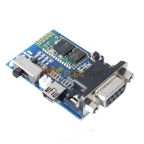 Walfront Bluetooth Serial Module Wireless Serial Port RS232 Digital Communication 5V 40mA 