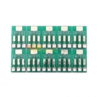 SOT89/SOT223 - SIP Yama Transferi Adaptör Kartı SIP Aralığı 2.54mm PCB Teneke Plaka