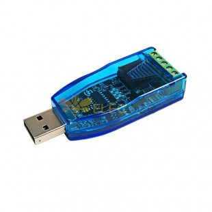 ZK-H485 USB转RS485通讯模块TVS保护短路保护自动流量CH340E Solated工业级