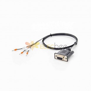DB9 母头 RS232 单边线缆延长串行电缆