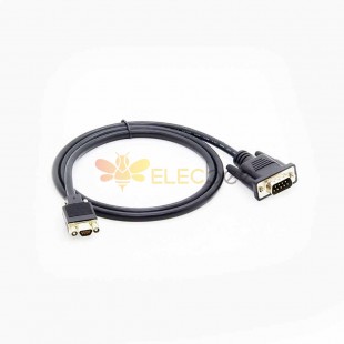Adaptador de cable DB9 hembra a Micro DB9 macho para conexiones mejoradas Longitud del cable 1M