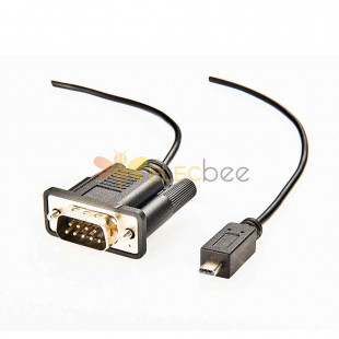 Câble RS232 mini USB 8 broches mâle vers DB9 mâle