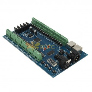 Decodificatore controller dimmer DMX512 a 36 canali 12 gruppi RGB DC5V-24V