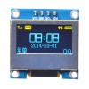 Écran OLED IIC I2C bleu jaune 0,96 pouces 4 broches avec couvercle de protection d\'écran pour Arduino