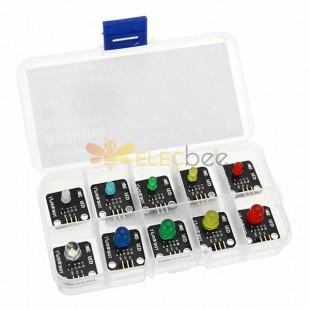Arduino için 10'u 1 Arada LED Işıklı Modül Kartı Kiti - resmi Arduino kartlarıyla çalışan ürünler