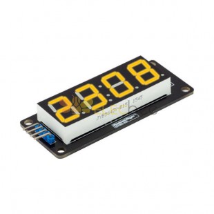 10pcs 0,56 pouces module d'affichage à LED jaune tube à 4 chiffres à 7 segments