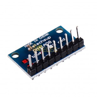 10 pièces 3.3V 5V 8 bits bleu anode commune indicateur LED Module d'affichage kit de bricolage