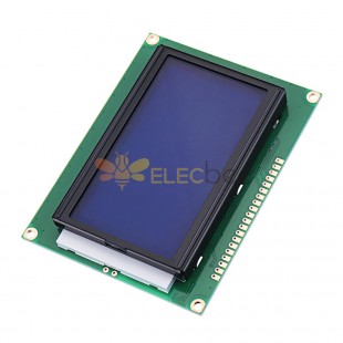 12864 Modulo display LCD 128 * 64 Schermo blu grafico a punti 5V con retroilluminazione