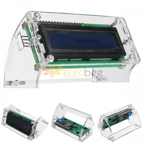 Modulo display LCD retroilluminato giallo 1602 con guscio LCD LCD1602 da 2,5 pollici