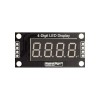 20 Stück 0,36 Zoll 4-stellige LED-Anzeigeröhre 7-Segmente TM1637 30 x 14 mm gelbes Dezimalpunktmodul