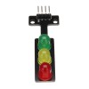 20 peças 5V LED módulo de exibição de semáforo placa eletrônica de blocos de construção para Arduino