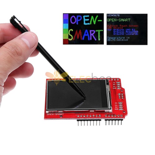 2.2 İnç TFT LCD Ekran Modülü Dokunmatik Ekran Kalkanı Yerleşik Sıcaklık Sensörü + Kalem UNO R3 Mega 2560 Arduino için Leonardo - resmi Arduino panolarıyla çalışan ürünler