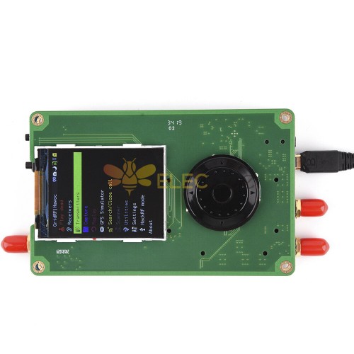 SDR 수신기 데모 보드용 TCXO 고정밀 수정 발진기가 있는 2.4인치 Portapack 터치 스크린