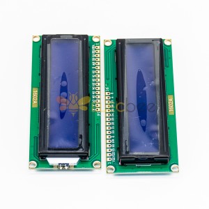 2 Adet 1602 Karakter LCD Ekran Modülü Mavi Aydınlatmalı