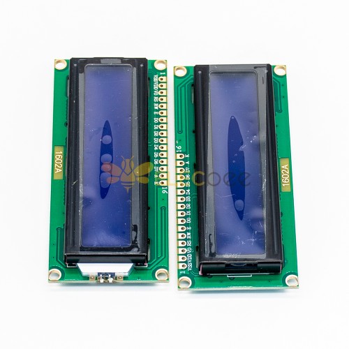 2 pièces Module d\'affichage LCD 1602 caractères rétroéclairage bleu