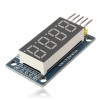 2Pcs 4 Bits Digital Tube LED Display Module Board With Clock