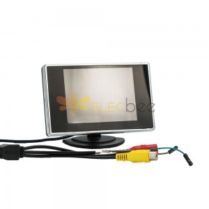 Display AV con trasmissione video da 3,5 pollici + trasmettitore di linea coassiale RCA per fotocamera