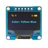 3 pièces 0,96 pouces 6 broches 12864 SPI bleu jaune Module d\'affichage OLED pour Arduino