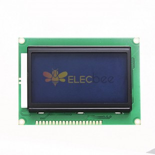 3 Adet 12864 128 x 64 Grafik Sembol Yazı Tipi LCD Ekran Modülü Mavi Aydınlatmalı