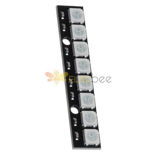 3Pcs Straight Board 8x 5050 RGB Kaltweiß LED-Anzeige mit integriertem Treibermodul