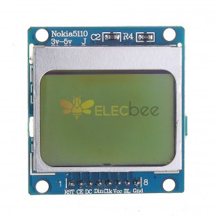 Arduino용 3310 LCD와 호환되는 5110 LCD 화면 디스플레이 모듈 SPI - 공식 Arduino 보드와 함께 작동하는 제품