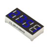 5 Stück 0,36 Zoll 4-stellige LED 7 Segmente blaue Uhranzeigeröhre 30 * 14 mm Modul gemeinsame Anode