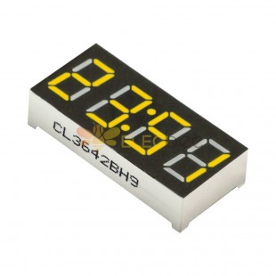 5 pièces 0.36 pouces 4 chiffres LED 7 Segments rouge/jaune horloge Tube d'affichage 30*14mm Module anode commune