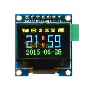 5 шт. 0,95-дюймовый 7-контактный полноцветный 65K Color SSD1331 OLED-дисплей SPI для Arduino - продукты, которые работают с официальными платами Arduino