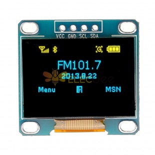 5 pièces 0,96 pouces bleu jaune IIC I2C module d'affichage OLED