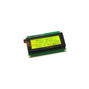 5 Stück IIC I2C 2004 204 20 x 4 Zeichen LCD-Anzeigemodul Gelb Grün für Arduino – Produkte, die mit offiziellen Arduino-Boards funktionieren